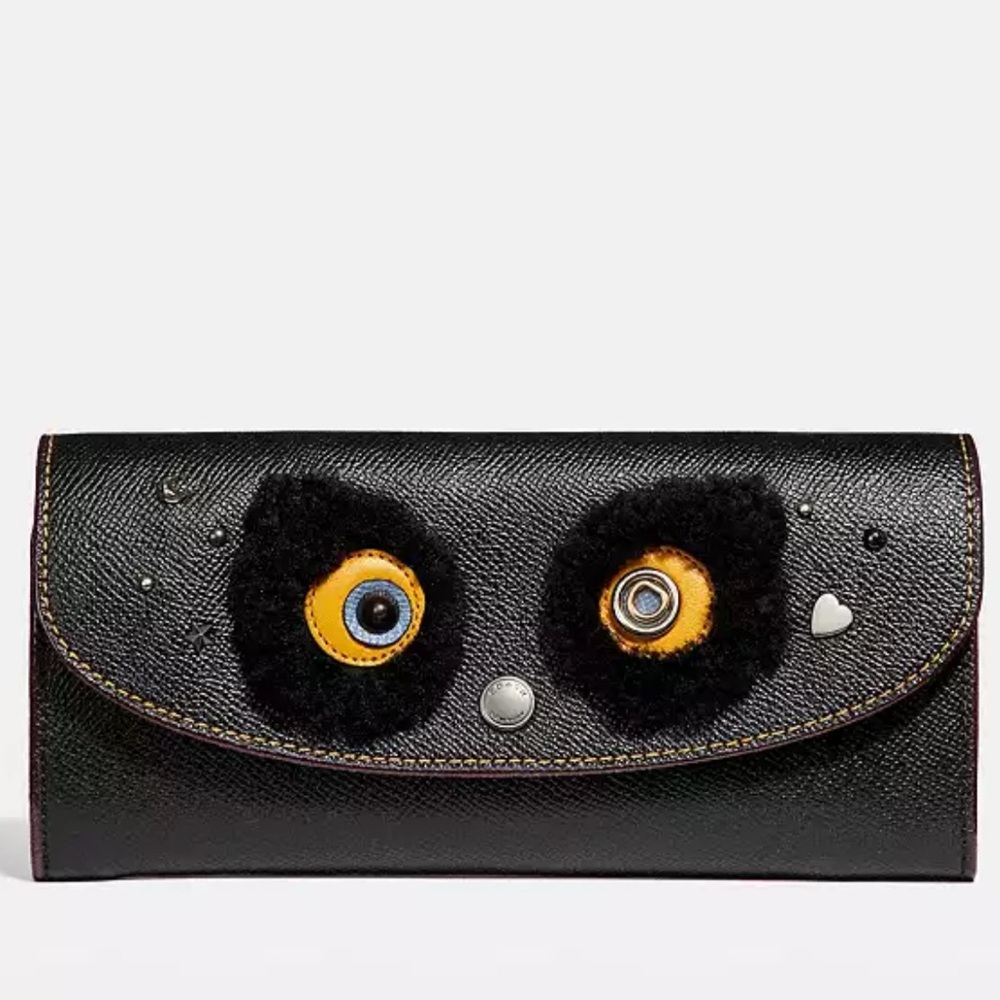 Coach Slim Envelope Wallet with Coach Bear NWOT